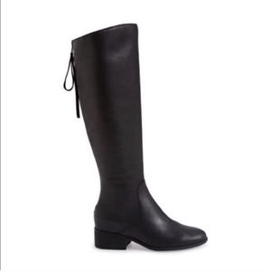 Lucky Brand Black Leather Lanesha Tall Boot sz 9.5